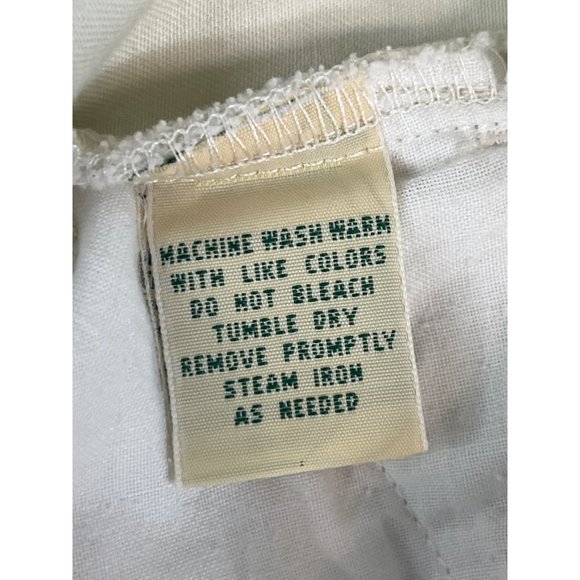 Vintage St. John's Bay Women's Flat Front Shorts 6" Inseam 8 Cream 100% Cotton - Picture 5 of 6